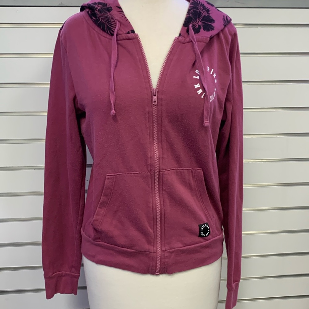 Pink Victoria Secret Zip us sweatshirt